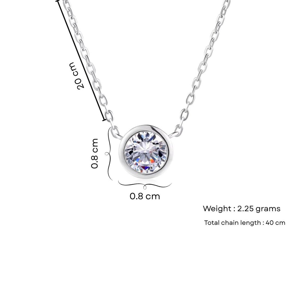 Rose Gold Solitaire Pendant