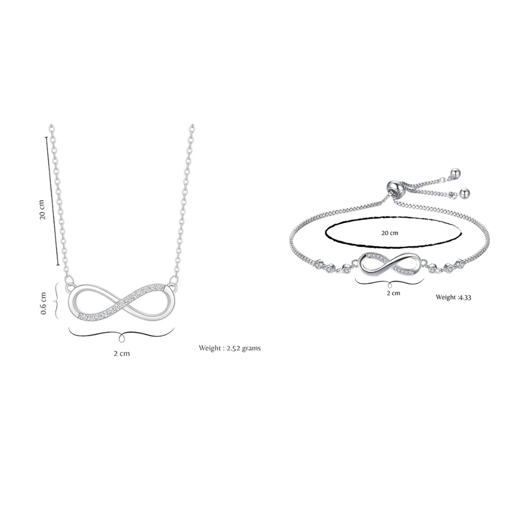 Infinity Love Jewellery Value Set for Women & Girls  |Valentine Gift