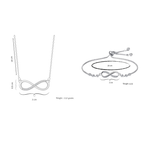 Infinity Love Jewellery Value Set for Women & Girls  |Valentine Gift