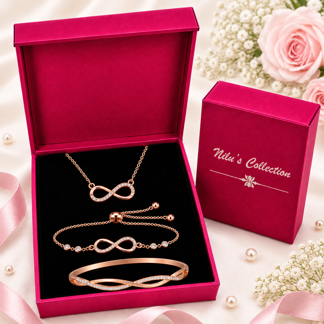 Infinity Love Jewellery Set For Women And Girls  |Valentine Gift
