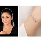 Infinity Love Pendant & Bracelet Value Set for Women & Girls  |Valentine Gift