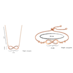 Infinity Love Pendant & Bracelet Value Set for Women & Girls  |Valentine Gift