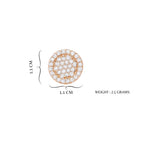 Rose Gold Plated  Stud Earrings for Women & Girls