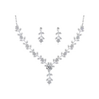 Fine Jewellery Set Necklace with Earrings Wedding Fashion trinkets for Women