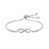 Silver Plated Infinity Bracelet