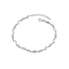 Trendy Sterling Silver Stone Studded Bracelet for Girls