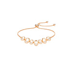 Rose Gold Plated AD Stone Bracelets for Women and Girls, Stylish Adjustable Alloy Bracelet, Birthday Anniversary and Valentine Gift