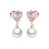 Simulated Pearl Drop Earrings