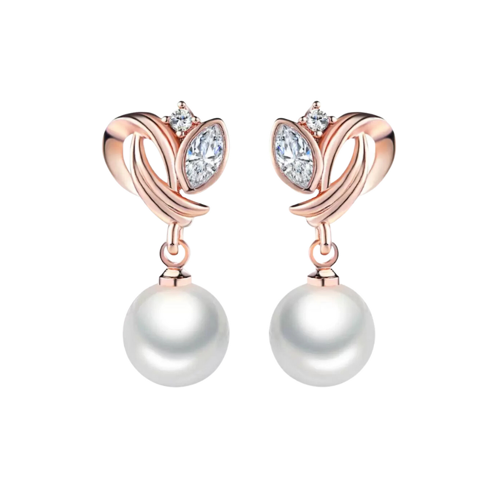 Simulated Pearl Drop Earrings