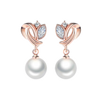 Simulated Pearl Drop Earrings