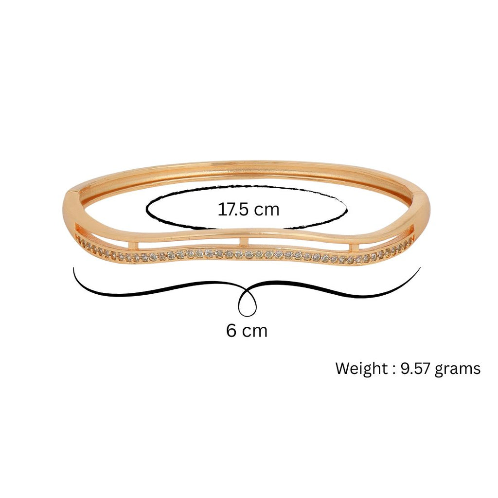Rose Gold Plated Kada For Women And Girls