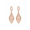 Rose Gold Plated Drop Earrings for Women