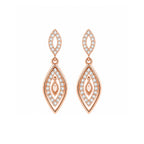 Rose Gold Plated Drop Earrings for Women