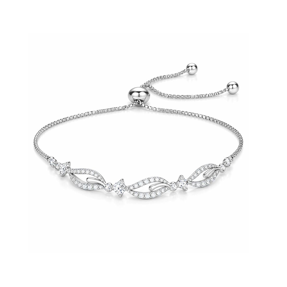 Silver Adjustable Bracelet for Women