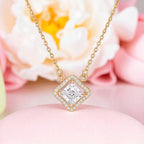 Rose Gold Plated Pendant Necklace for women and Girls