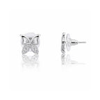 Silver Butterfly Stud Earrings