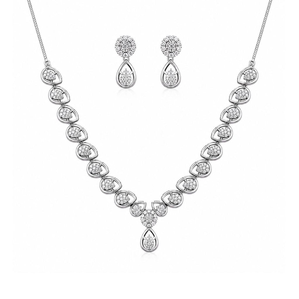 Silver Necklace Set for Women