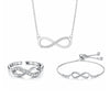 Silver Plated Infinity jewellery Set