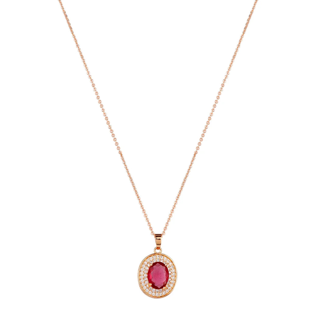solitaire pendant set