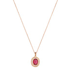 solitaire pendant set