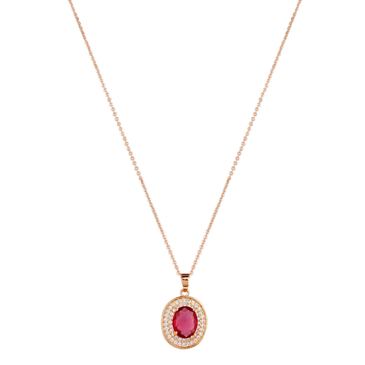 solitaire pendant set