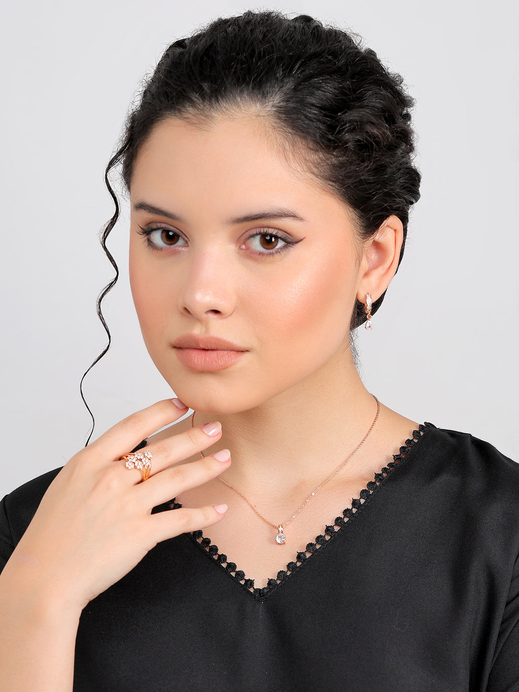 Rose Gold Plated Jewellery Gift Set for Women