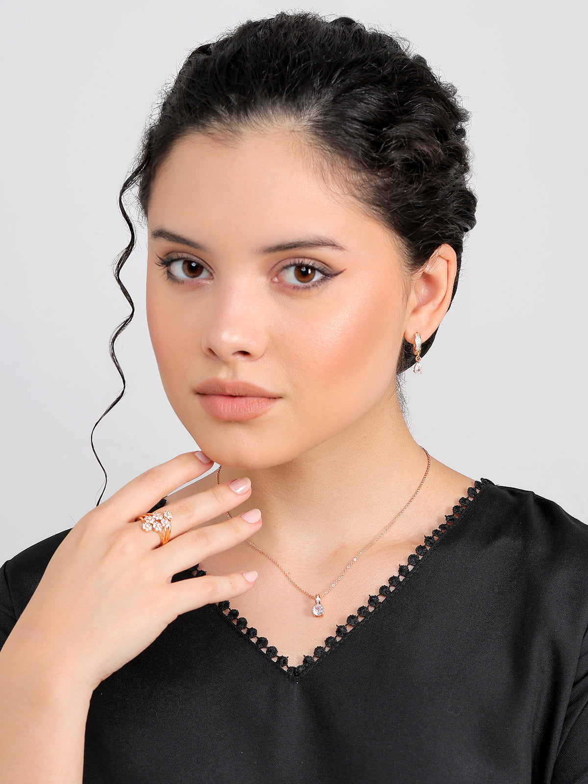 Rose Gold Plated Jewellery Gift Set for Women