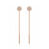 Rose Gold Sui Dhaga Dangle Earrings