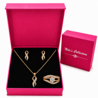Rose Gold Infinity Jewelry Gift Set for Women