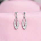 Nilu's Collection Silver Plated Drop Earrings For Women And Girls