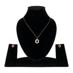 solitaire pendant set