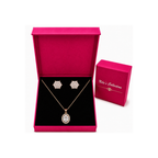 Rose Gold Pendant & Stud Earrings Gift Set Fore Women