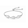 Silver Heart Link Adjustable Bracelet