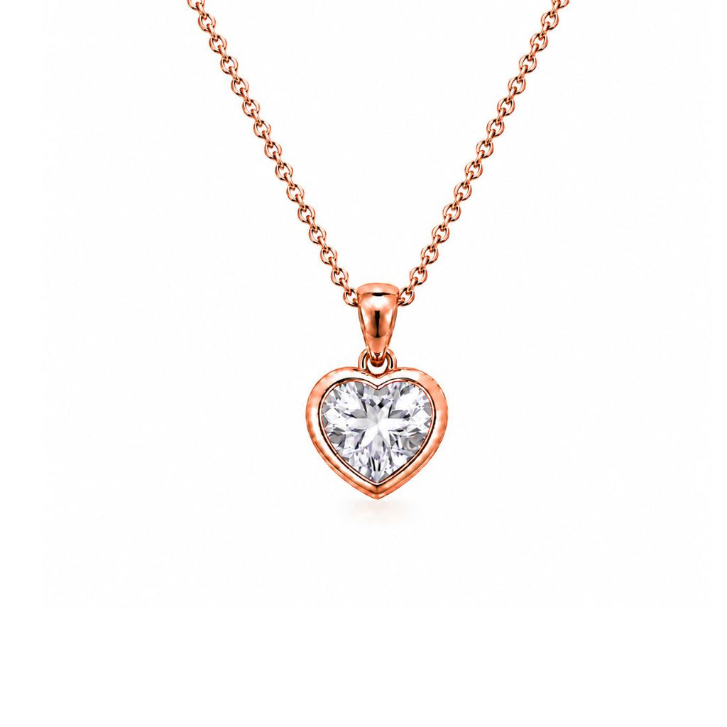 Rose Gold Heart Pendant