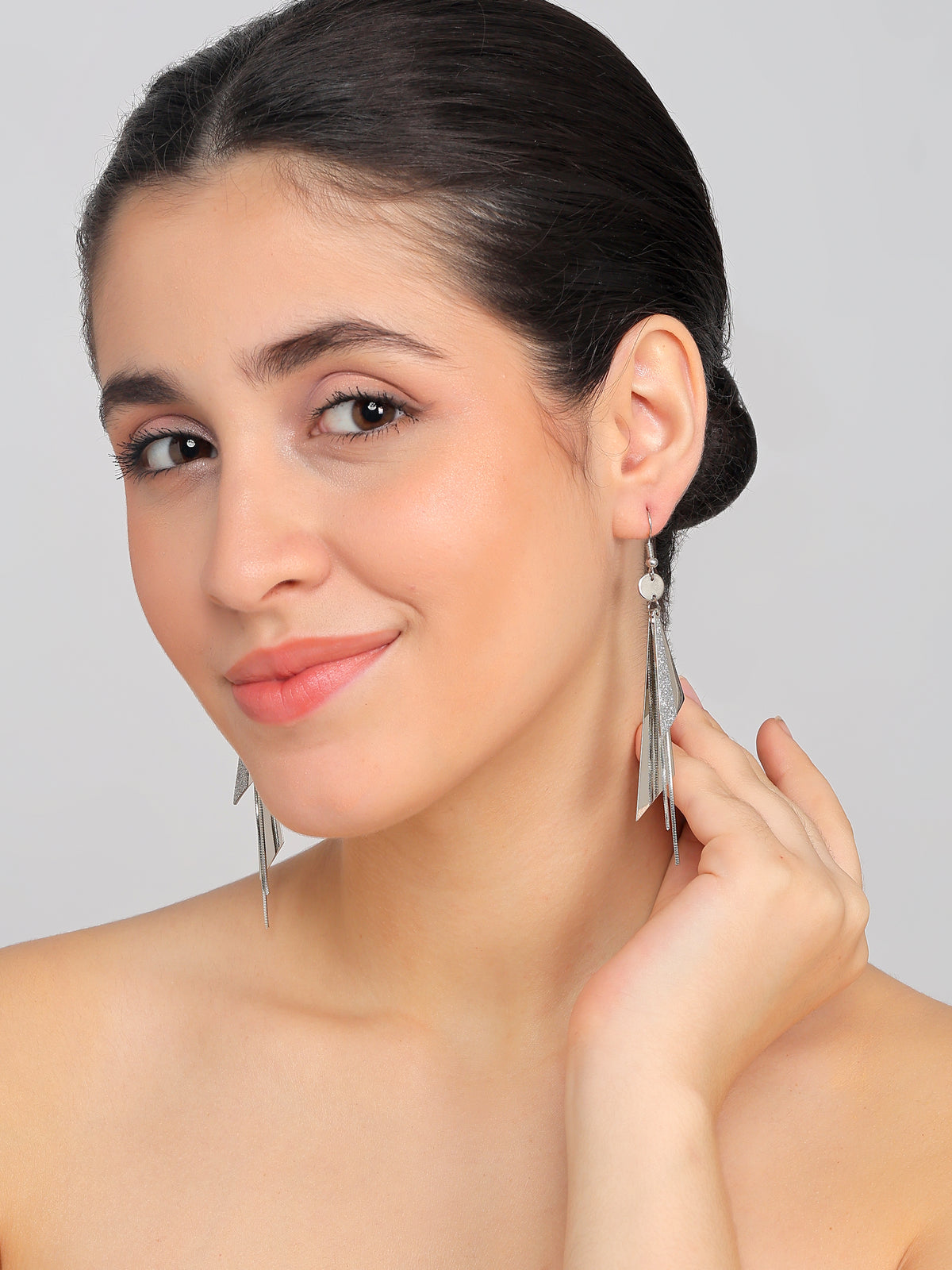 Silver Plated Dangle Earrings for Women