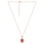 solitaire pendant set
