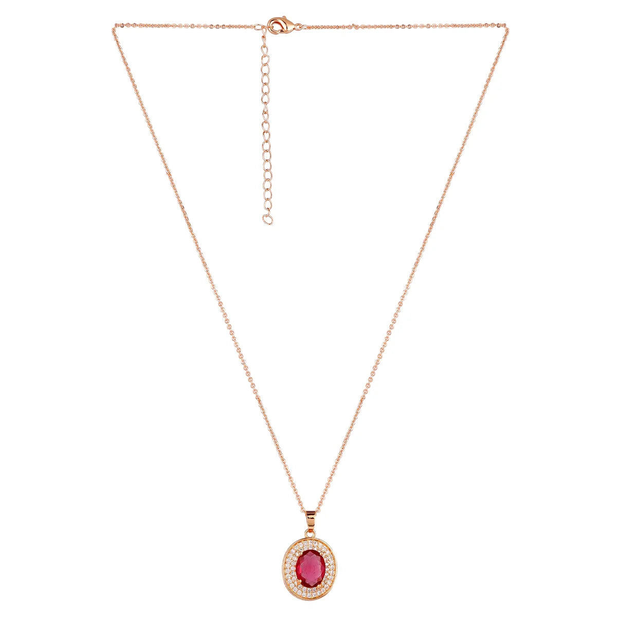 solitaire pendant set