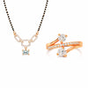 Rose Gold Link Mangalsutra & Ring Set