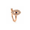 Rose Gold Non-Piercing Evil Eye Nose Pin