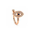 Rose Gold Non-Piercing Evil Eye Nose Pin