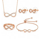 Rose Gold Infinity Jewellery set