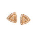 Rose Gold Plated Pendant & Stud Earrings for Women