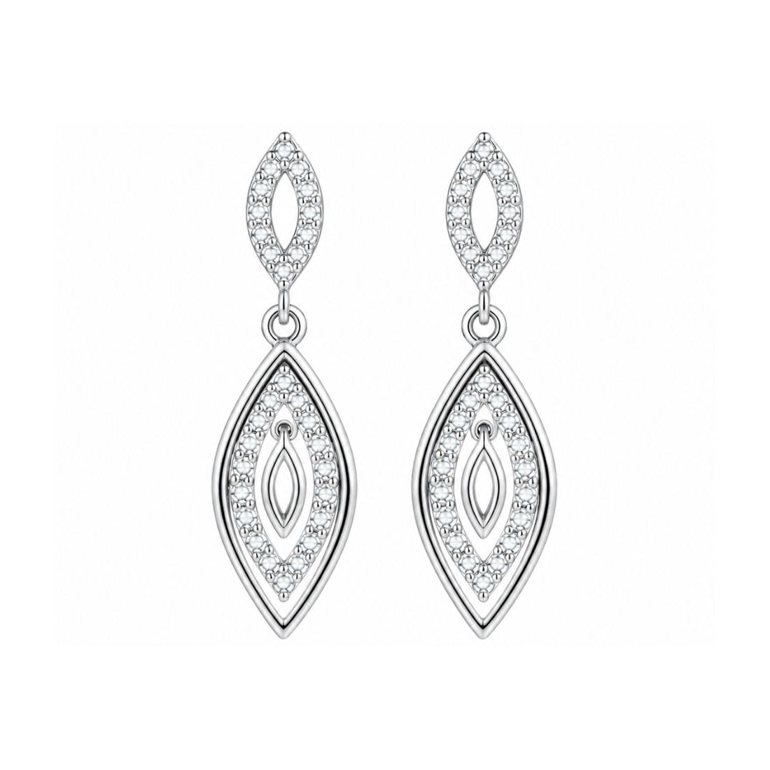Silver Drop Earrings for Women