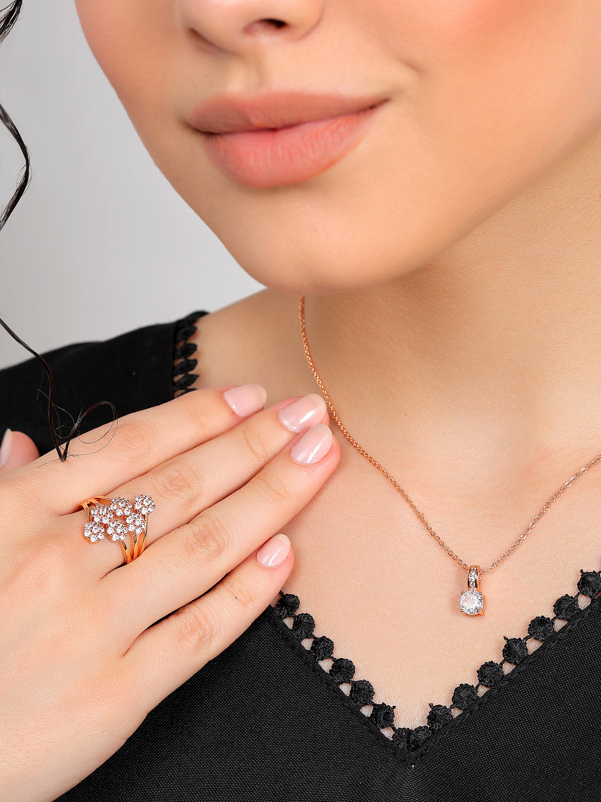 Rose Gold Plated Jewellery Gift Set for Women