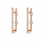 Rose Gold Hoop Earrings For Women And Girls