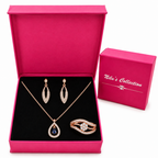 Rose Gold Jewellery Gift Set for Women