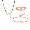 Rose Gold Infinity Mangalsutra Set For Women