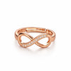 Rose Gold Plated Infinity Adjustable Ring