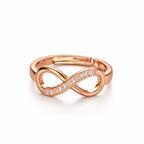 Rose Gold Plated Infinity Adjustable Ring