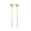 Rose Gold Plated Sui Dhaga Dangle Earrings